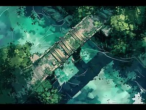 DnD Animated Battle Map / A bridge and a Forest / Sound ambiant / No grid