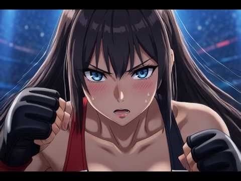 Hinata vs Hina Epic Anime MMA Fight – Female Fighter Spinning Kick Knockout