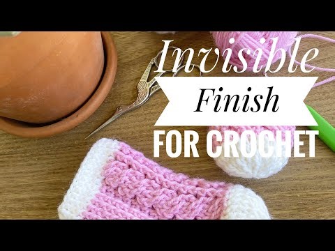 Invisible Finish or Fasten Off Crochet Tutorial