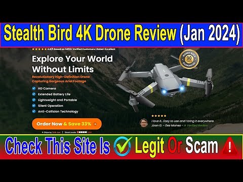 Stealth Bird 4K Drone Review (Jan 2024) Watch Unbiased Review Now! Scam Advice