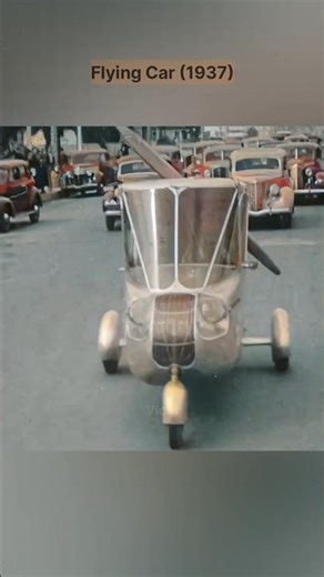 Watch a 1937 Flying Car in Action! 🚙💨 | An Incredible Leap in Tech History #flyingcar #carhistory