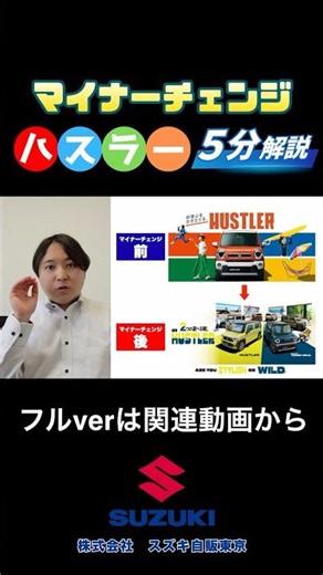 【5分解説】スズキ・ハスラーマイナーチェンジ後はアリ？ナシ？5分で判断できます。 #ハスラー#automobile #suzuki #スズキ #車レビュー#マイナーチェンジ