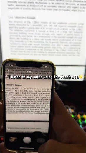 Listen to your notes with peech app #texttospeech #studytips #studyhacks #studymotivation #peechapp