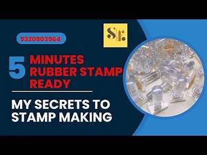 Fastest Rubber Stamp Making | How to easily make liquid Polymer Rubber Stamp |