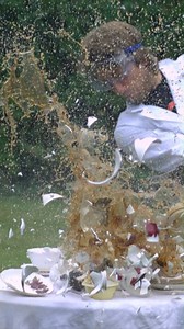 Smashing China plates #slowmotion | The Slow Mo Guys