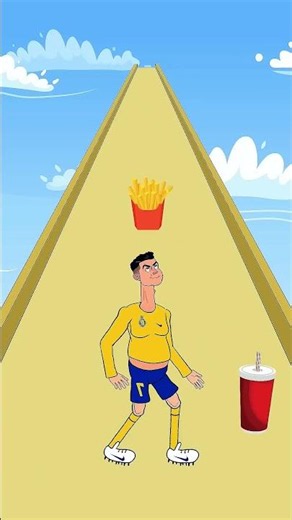 🍔 Ronaldo's Epic Weight Loss Challenge! From Fat to Fit 💪✨ #shorts