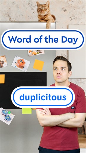 Our #WordOfTheDay is duplicitous, meaning deceitful or two-faced. Which fictional character comes to mind when you think of someone who's duplicitous? | Dictionary.com