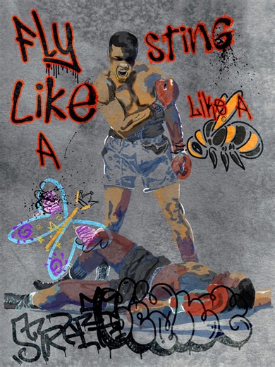 Muhammad Ali Graffiti Style Boxing Art – Large Wall Decor for Collectors of Boxing Memorabilia - Etsy