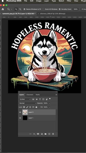 Mike Hoey | Adding a distress in Photoshop and Illustrator #illustratortips #photoshoptips #customtees | Instagram
