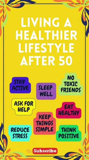 Living A Healthier Lifestyle After 50 | Tips for Wellness & Vitality #health