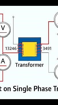 Load test on single phase transformer#Transformer #Experiments