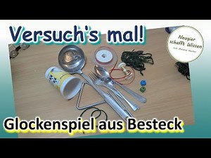 Schall durch Faden leiten- Akustik - Experimente für Kinder - DIY