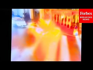 Surveillance Footage Shows Moment Cybertruck Exploded Outside Trump Tower In Las Vegas, Nevada