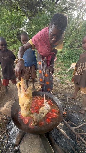 Wow ❣️Sweet Grandma Preparing A Warm Meal For Her Kids #shorts