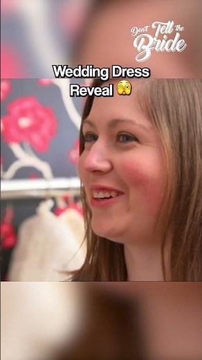 Wedding dress reveal! #donttellthebride #weddingdress