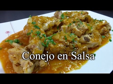 Conejo en Salsa - Receta casera rica y fácil de hacer