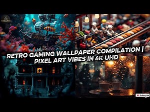 Retro Gaming Wallpaper Compilation | Pixel Art Vibes in 4K UHD