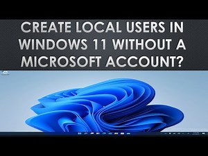 Create Users in Windows 11 without a Microsoft account? | How to Create Local Users in Windows 11?
