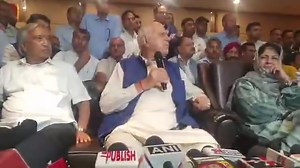 1.1K views · 24 reactions | PAGD Meeting in Jammu: Dr Farooq Abdullah Sahb addresses press conference Voice of Jammu Kashmir | BAK News 24x7 | Facebook