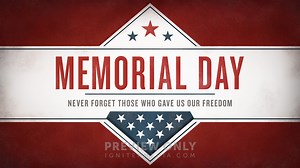 Freedom Flag - Memorial Day - Title Graphics