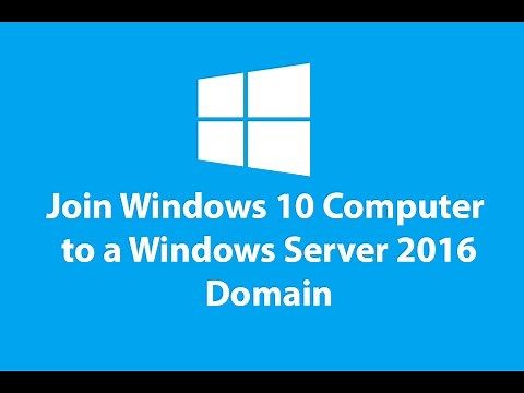 Join Windows 10 Computer to a Domain