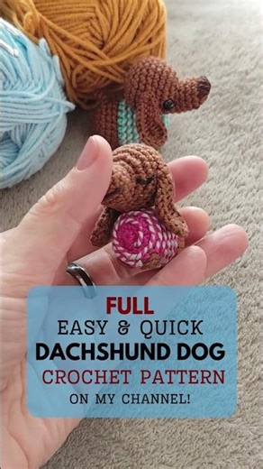 Make money with this easy crochet dog!