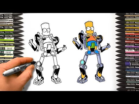 Drawing Bart Simpson: Fortnite | The Simpsons