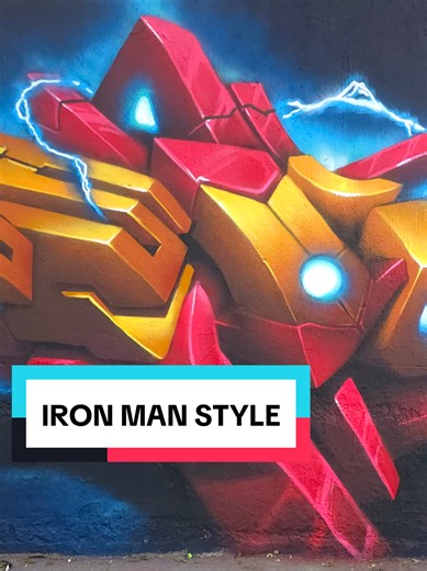Stunning 3D Iron Man Graffiti Art by ZepGo