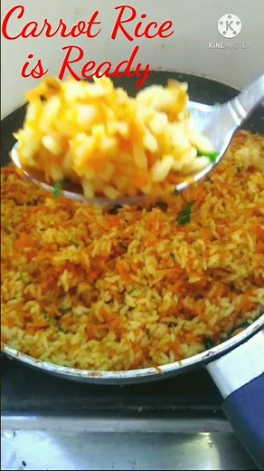 Tasty Carrot Rice | Easy and Healthy Lunchbox recipe #shorts