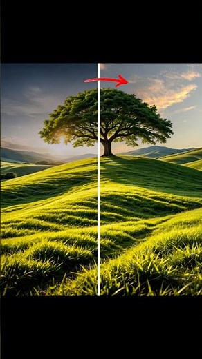 photoshop 2026 - Sky replacement photoshop - tutorial ! #short #photoshop