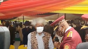 18K views · 308 reactions | Watch di moment Govnor Dapo Abiodun of Ogun State decorate Professor Wole Soyinka as Super Marshall of Amotekun. | BBC News Pidgin | Facebook