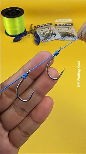 Fishing Knot Tutorial 2 Hooks #fishing #fishingknot #tutorial