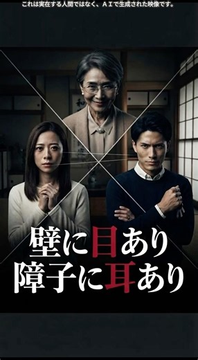 「壁に目あり障子に耳あり」 #嫁姑 #嫁いびり #嫁姑問題 #ショートドラマ #スカッと