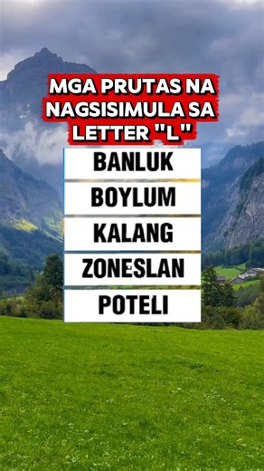 mga prutas na nagsisimula sa letter L #prutas | Je Cer