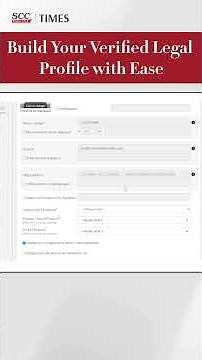 How to Register on SCC Online Advocates' Directory