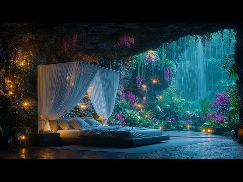 Cave Jungle Whispering - 10 Hours 4K Nature Sounds for Deep Sleep, Meditation, Relaxation