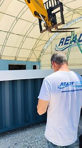 Ready Pool makes it happen! 💪🏊 #ReadyPool #shippingcontainer #abovegroundpool #backyardvibes #containerpools | Ready Pool
