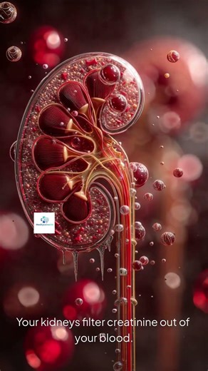 Creatinine Kidney Function #facts #science #healthtips #medxplainedai #medicalshorts #humanbody