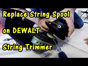 How to Replace the QUICKFEED STRING Spool on DEWALT 20V MAX String Trimmer. ‎DEWALT - DWO1DT995