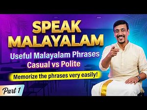 Learn 10 Malayalam Phrases for Daily Use | Casual vs Polite | Speak Malayalam Naturally