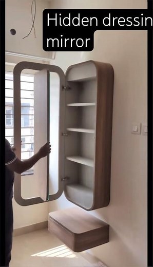 Modern Wardrobe Hidden Mirror Design ! Hidden Dressing Mirror Design 2026 |