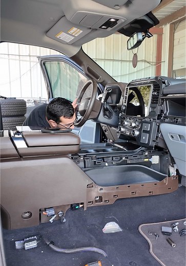 King Ranch Center Console Install for Single Cab Project
