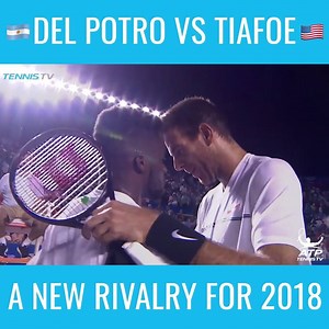 68K views · 1.5K reactions | A new rivalry for 2018? Francis Tiafoe plays his idol, Juan Martín del Potro, in round one of the Australian Open...  | Tennis TV | Facebook