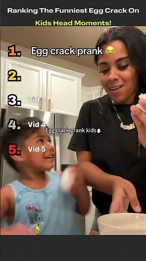 🥚😂 Ranking The Funniest Egg Crack On Kids Head Moments!