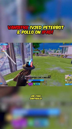 This Player 1v2ED Peterbot & Pollo on IPAD! 🤯 #fortnite #shorts