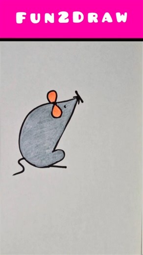Drawing Mouse with numbers #kids #kidsart #kidsfun #kidsvideo #kidslearning #kidssong #kidscartoon