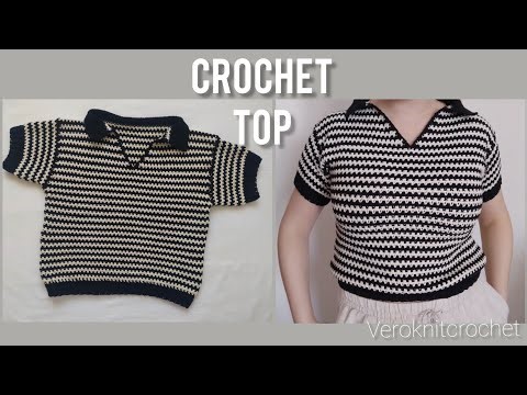 Crochet Collar Top | Crochet Tutorial