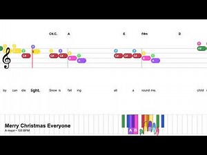 Merry Christmas Everyone - Shakin' Stevens | Easy Piano Tutorial with Notes & Chords