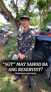 “SGT” May sahod ba ang reservist? | Tropang Matikas Vlog