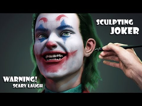 Sculpting Joker Digitally (2019) - Blender 3D Timelapse